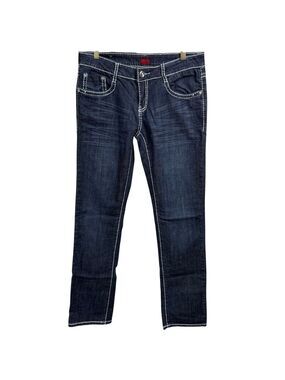 Vintage Danesi Jeans Blue Embellished Pockets Size 13